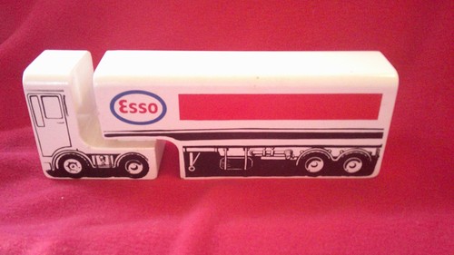 Vintage wooden esso tanker - vintage,