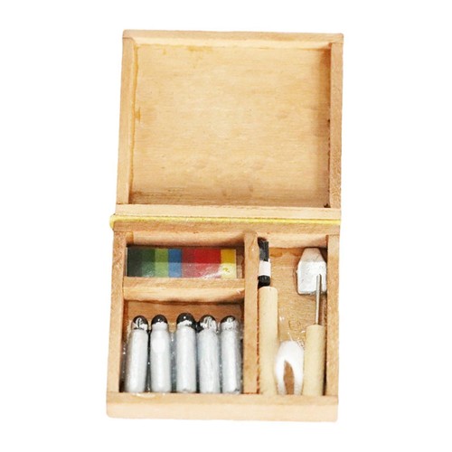 Dollhouse mini paint box - mini,